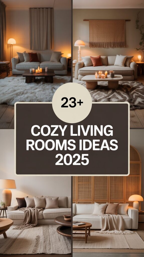 23+ Cozy Living Rooms Ideas 2025