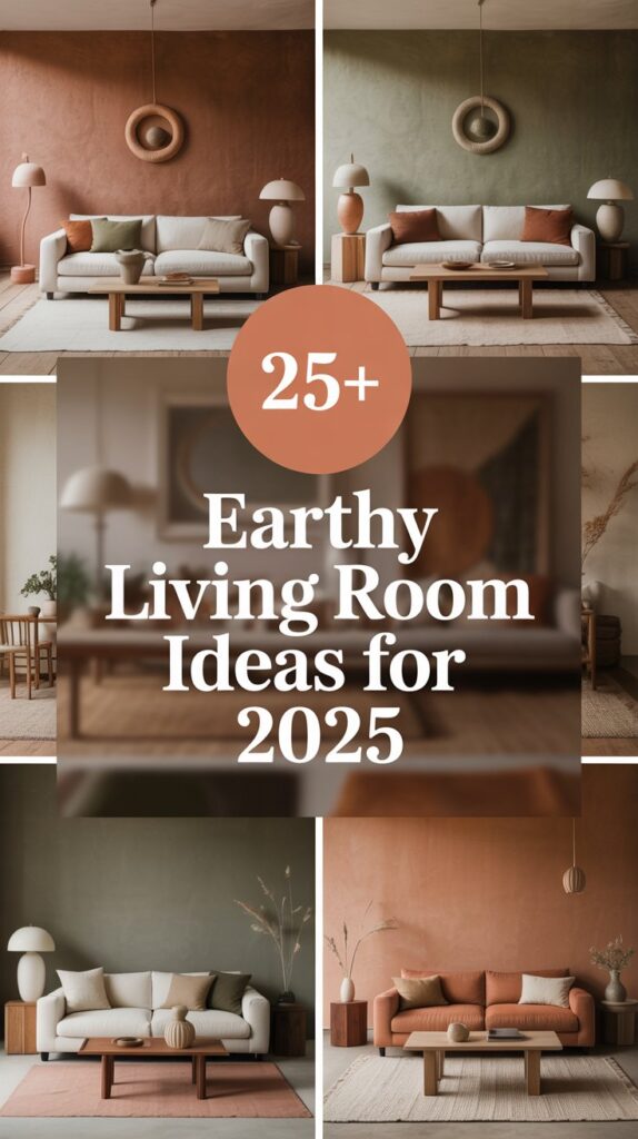 25+ Earthy Living Room Ideas for 2025