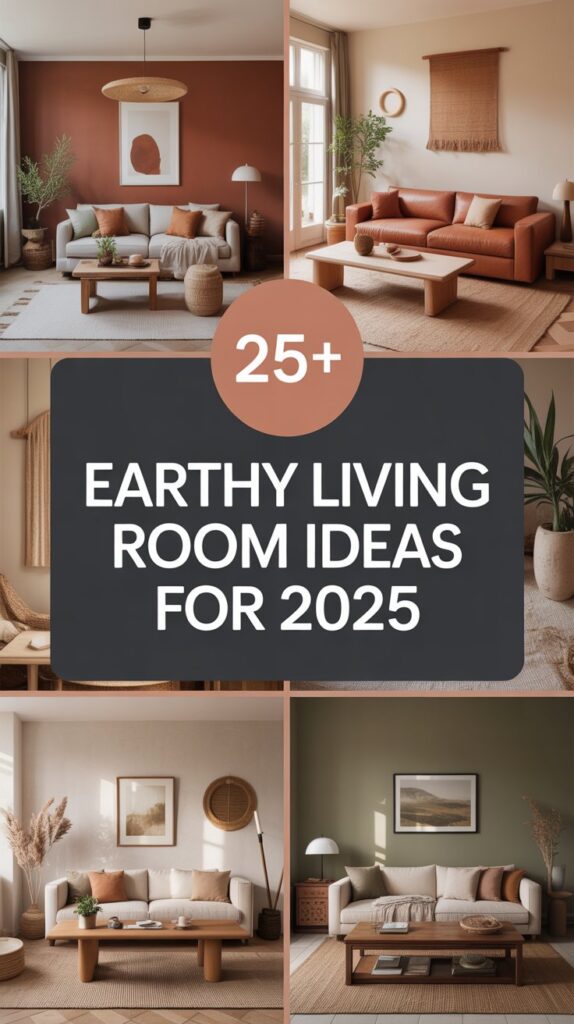 25+ Earthy Living Room Ideas for 2025