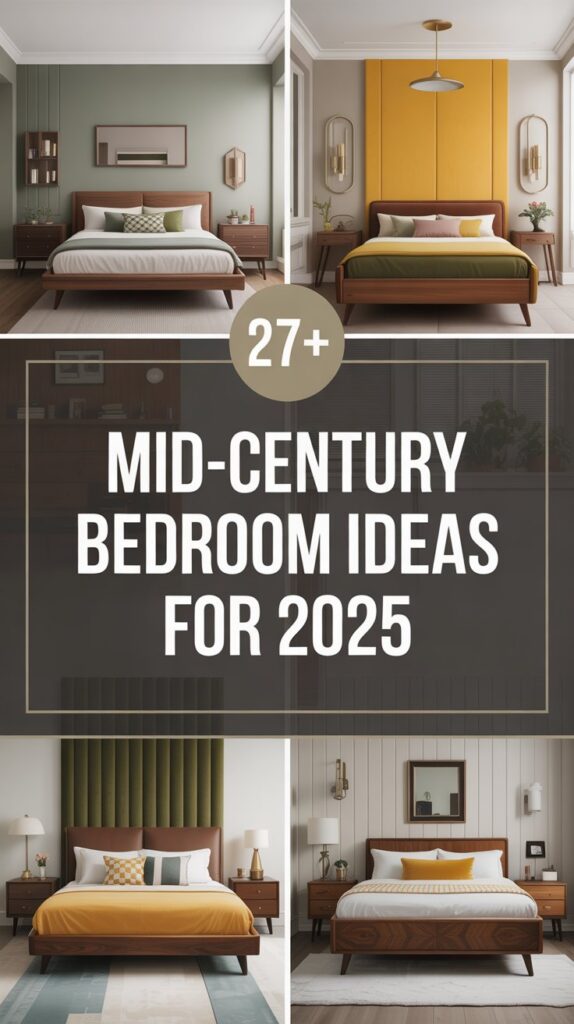 27+ Mid-Century Bedroom Ideas for 2025