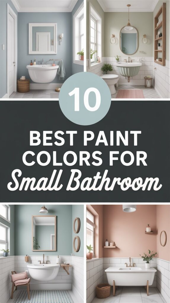 10 Best Paint Colors to Make Your Small Bathroom Shine