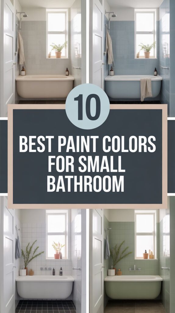 10 Best Paint Colors to Make Your Small Bathroom Shine
