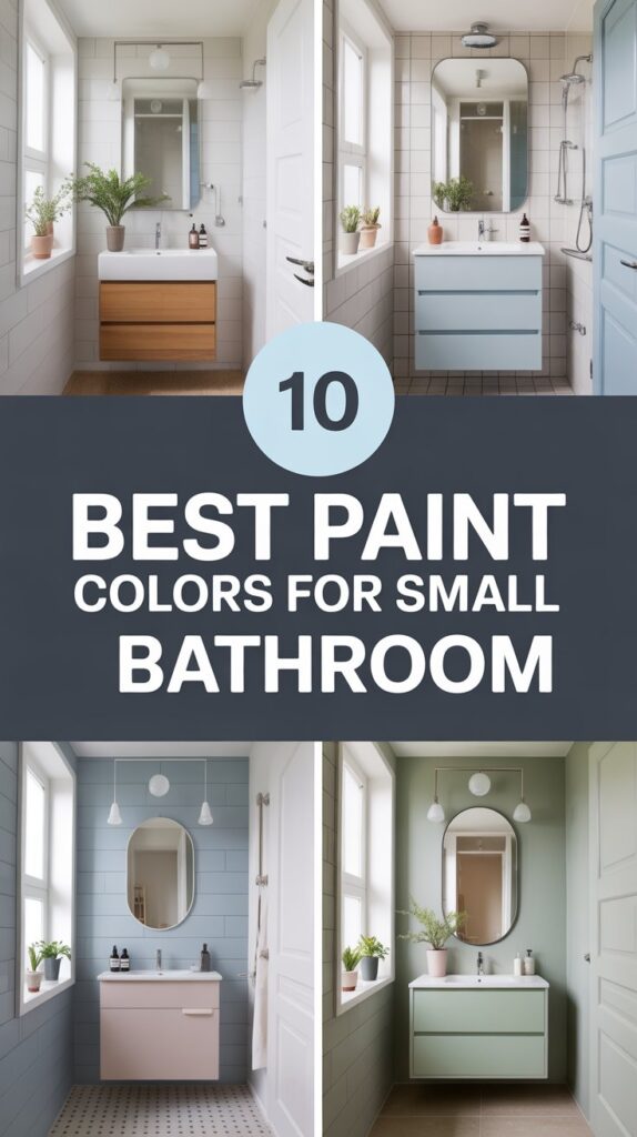 10 Best Paint Colors to Make Your Small Bathroom Shine