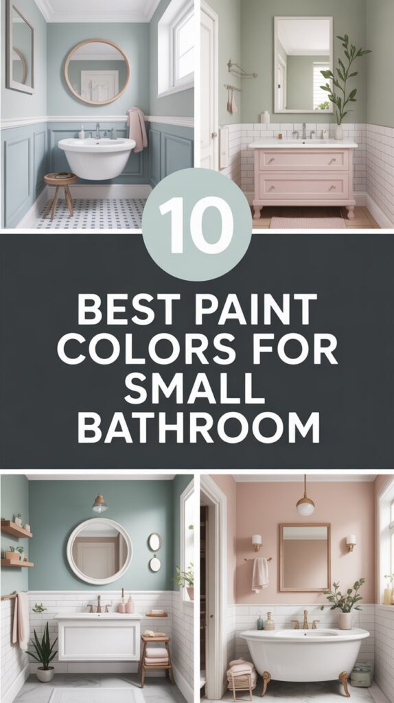 10 Best Paint Colors to Make Your Small Bathroom Shine