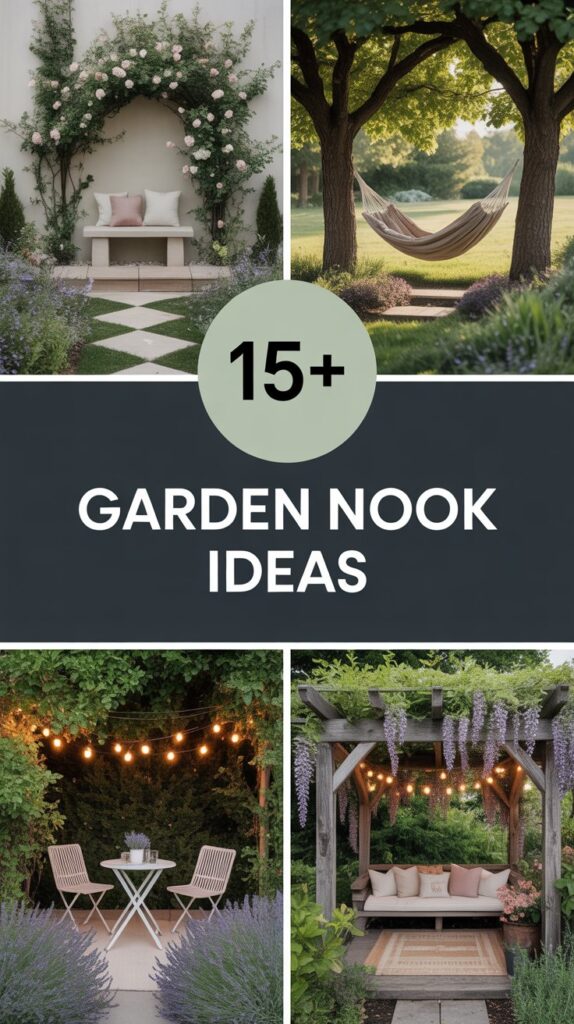 15+ Garden Nook Ideas to Transform Your Outdoor Space