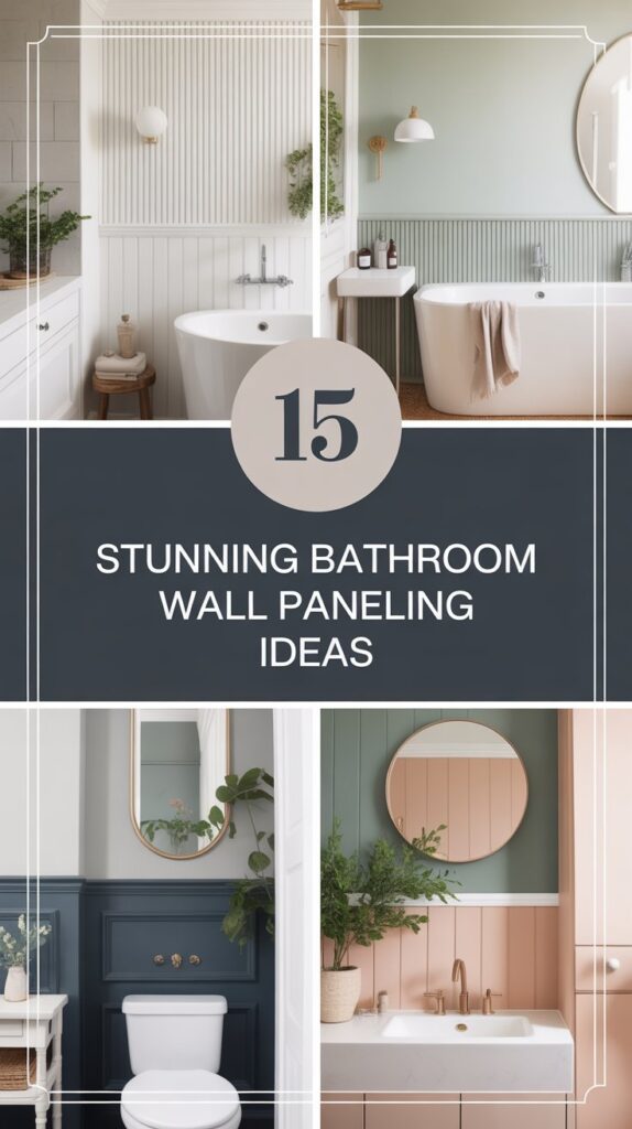 15 Stunning Bathroom Wall Paneling Ideas for a Stylish Makeover