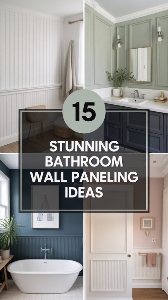 15 Stunning Bathroom Wall Paneling Ideas for a Stylish Makeover