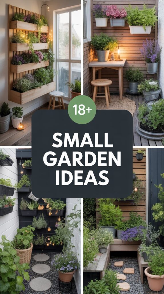 18+ Small Garden Ideas: Transform Your Tiny Space into a Green Oasis