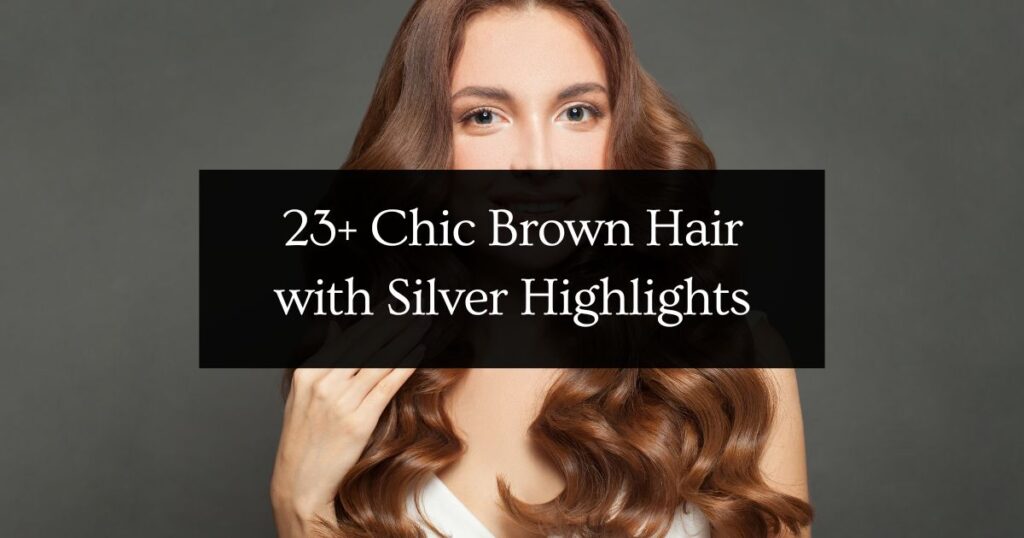 23+ Chic Brown Hair with Silver Highlights