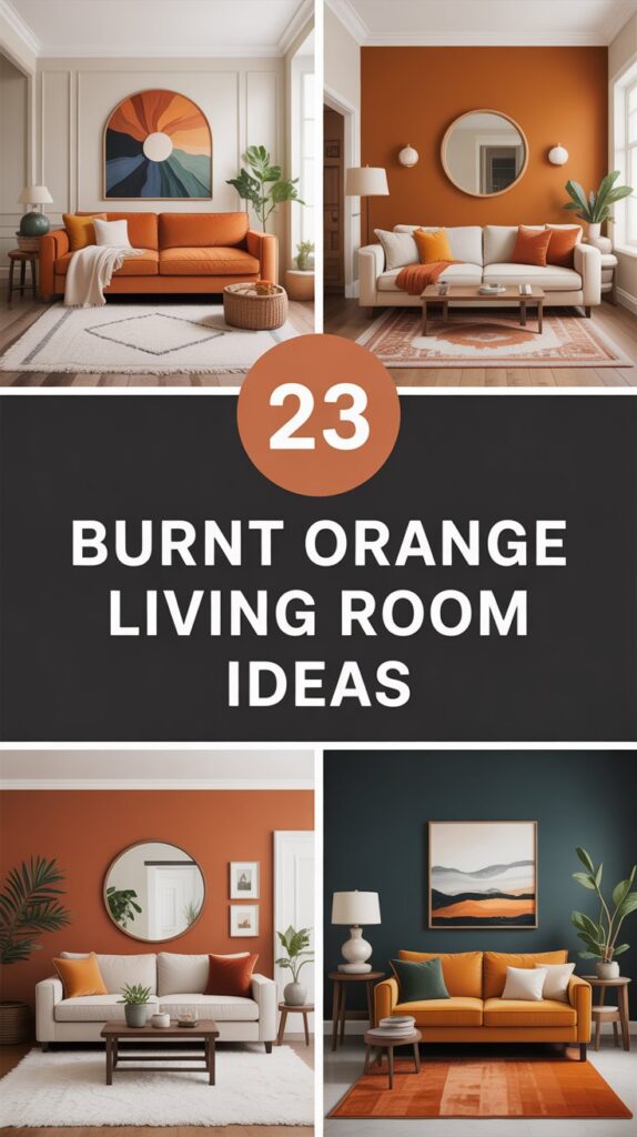 23 Burnt Orange Living Room Ideas
