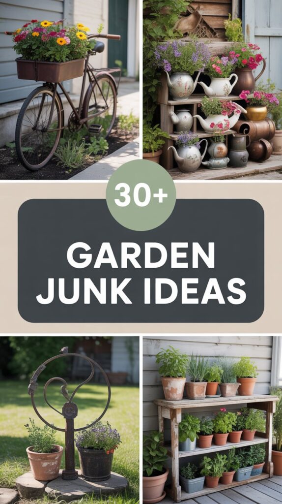 30+ Garden Junk Ideas for a Creative Outdoor Oasis