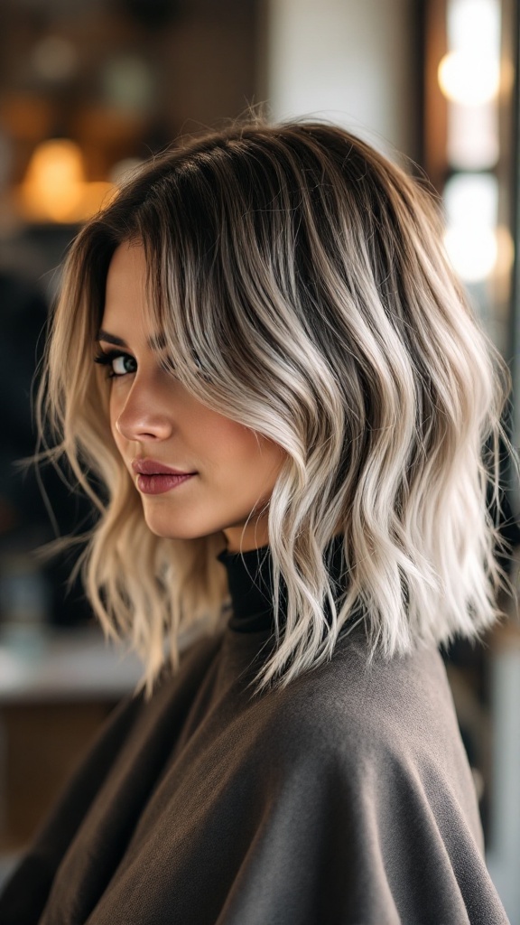 A woman with choppy ends in her short hair, showcasing texture and movement