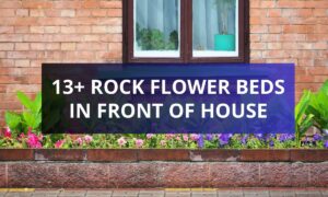 13+ Rock Flower Beds in Front of House for a Beautiful Curb Appeal