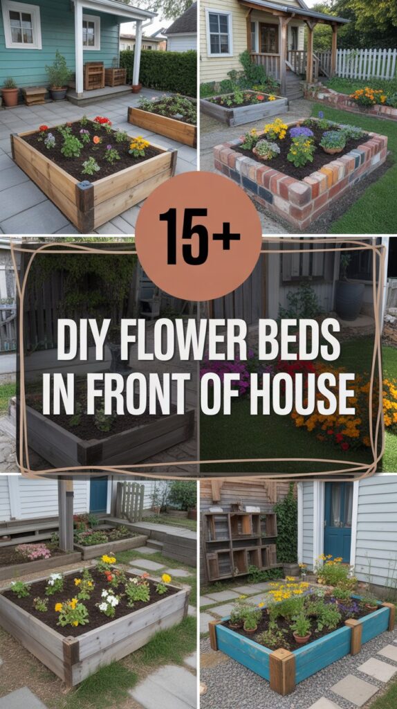 15+ DIY Flower Beds in Front of House to Transform Your Curb Appeal