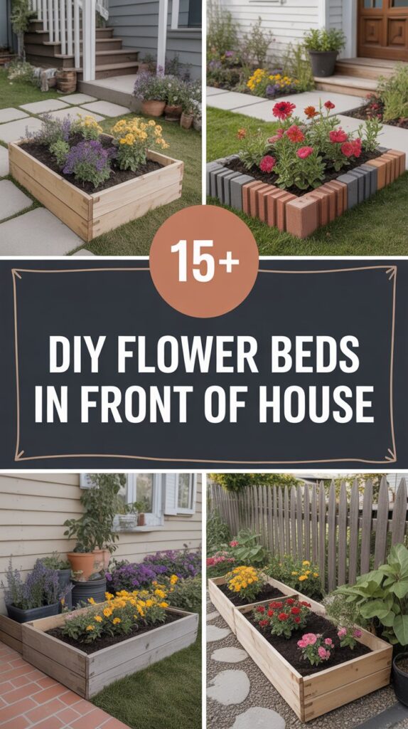 15+ DIY Flower Beds in Front of House to Transform Your Curb Appeal