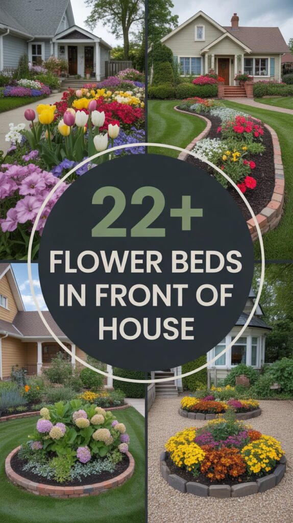 22+ Flower Beds in Front of House to Brighten Your Curb Appeal