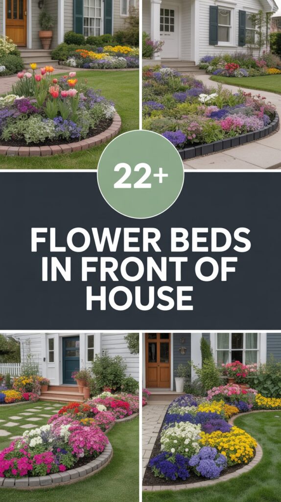 22+ Flower Beds in Front of House to Brighten Your Curb Appeal