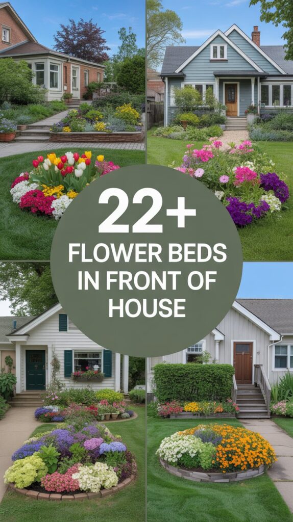 22+ Flower Beds in Front of House to Brighten Your Curb Appeal