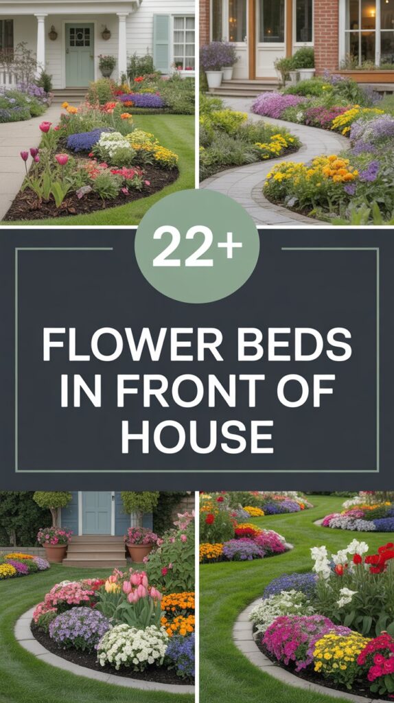 22+ Flower Beds in Front of House to Brighten Your Curb Appeal