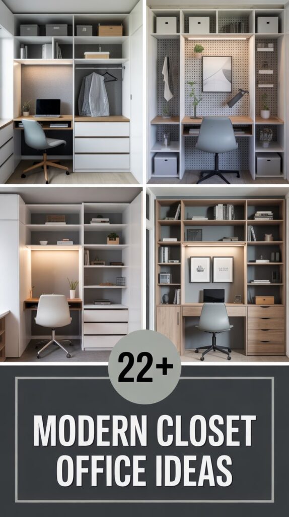 Modern Closet Office Ideas