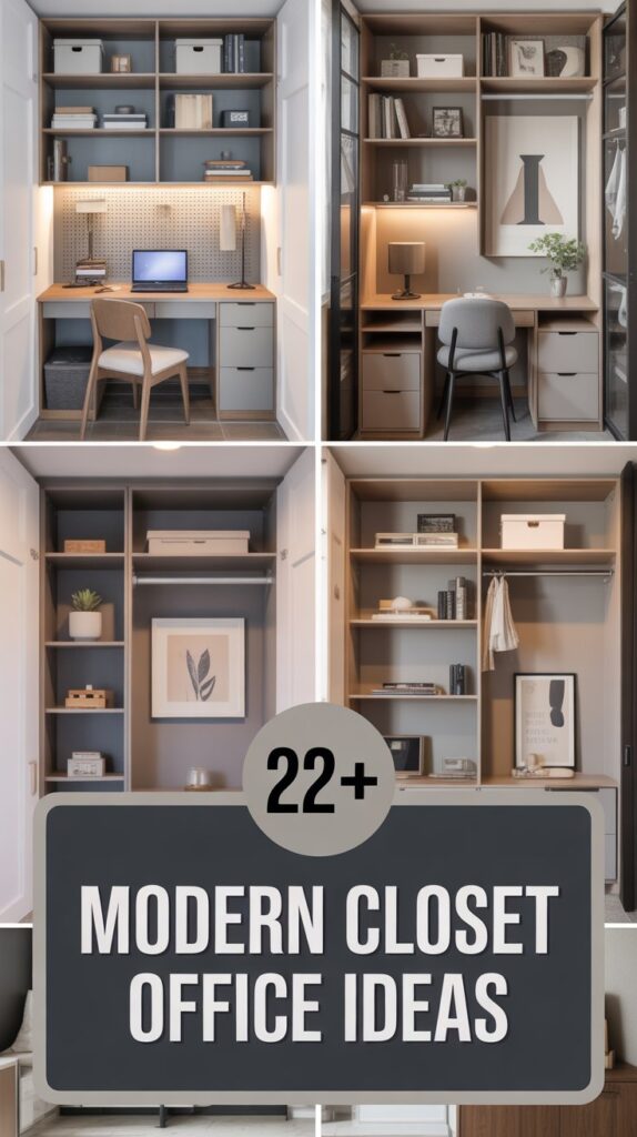 Modern Closet Office Ideas