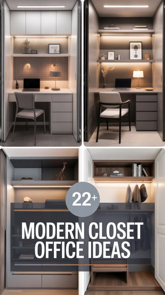 Modern Closet Office Ideas