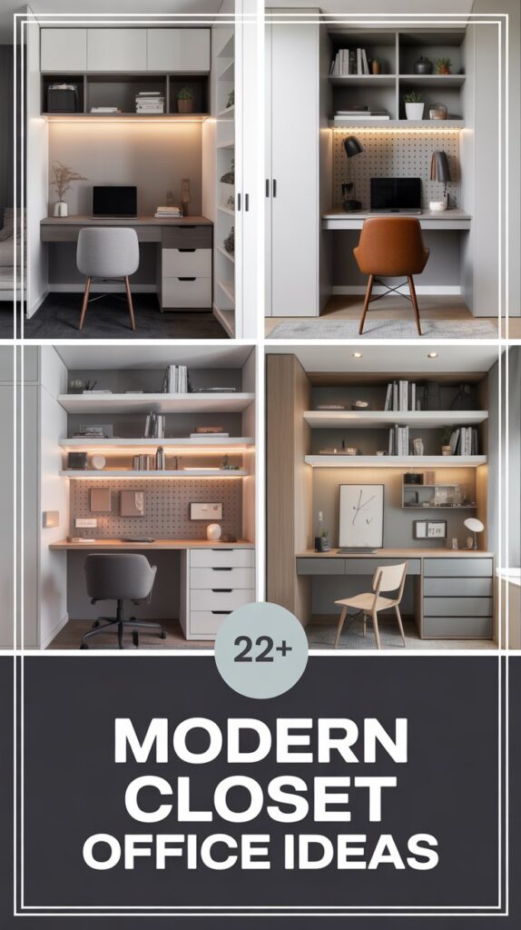 Modern Closet Office Ideas