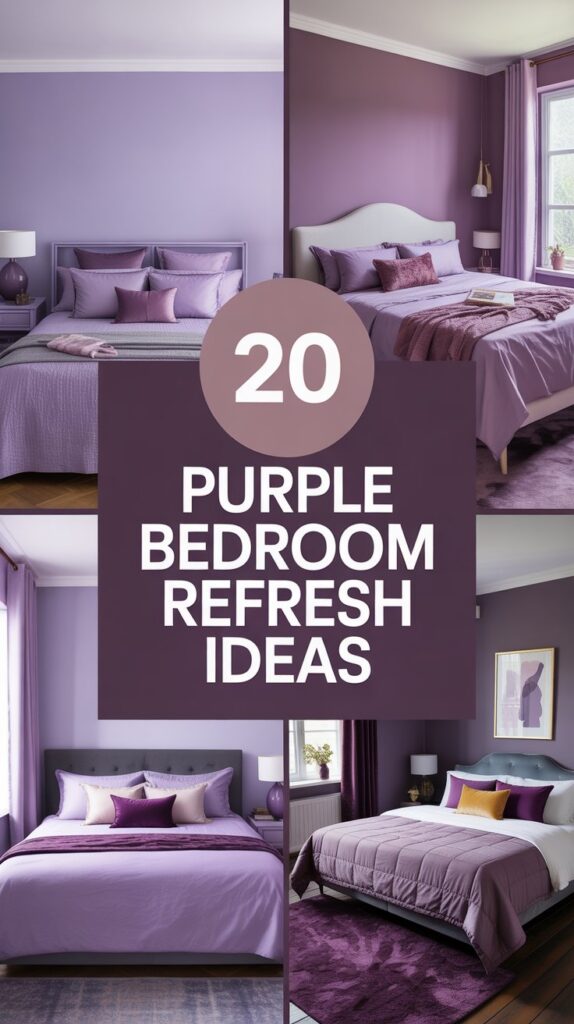 20 Purple Bedroom Refresh Ideas