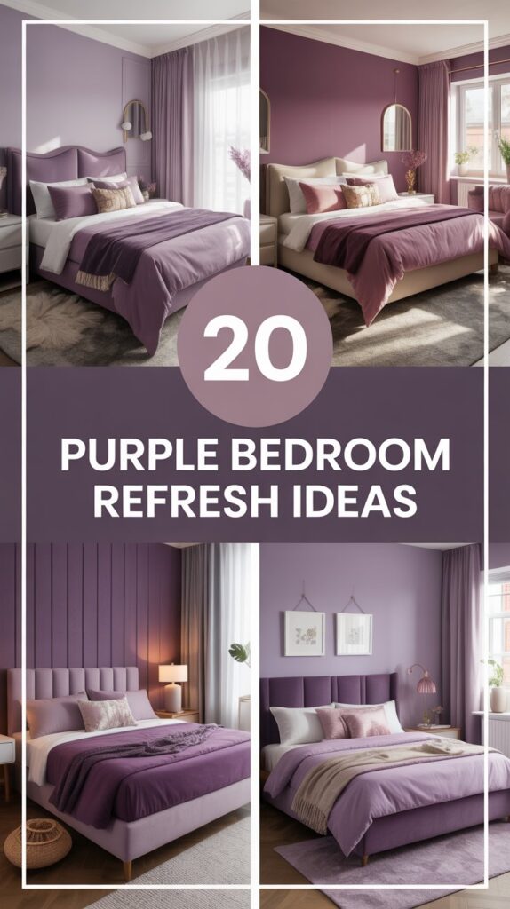 20 Purple Bedroom Refresh Ideas