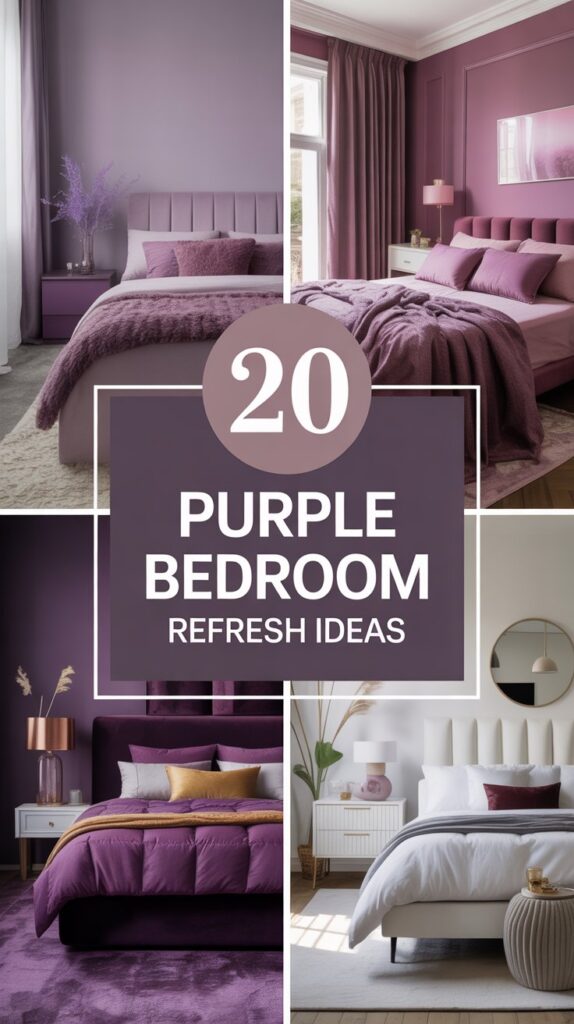 20 Purple Bedroom Refresh Ideas