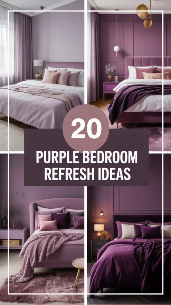 20 Purple Bedroom Refresh Ideas