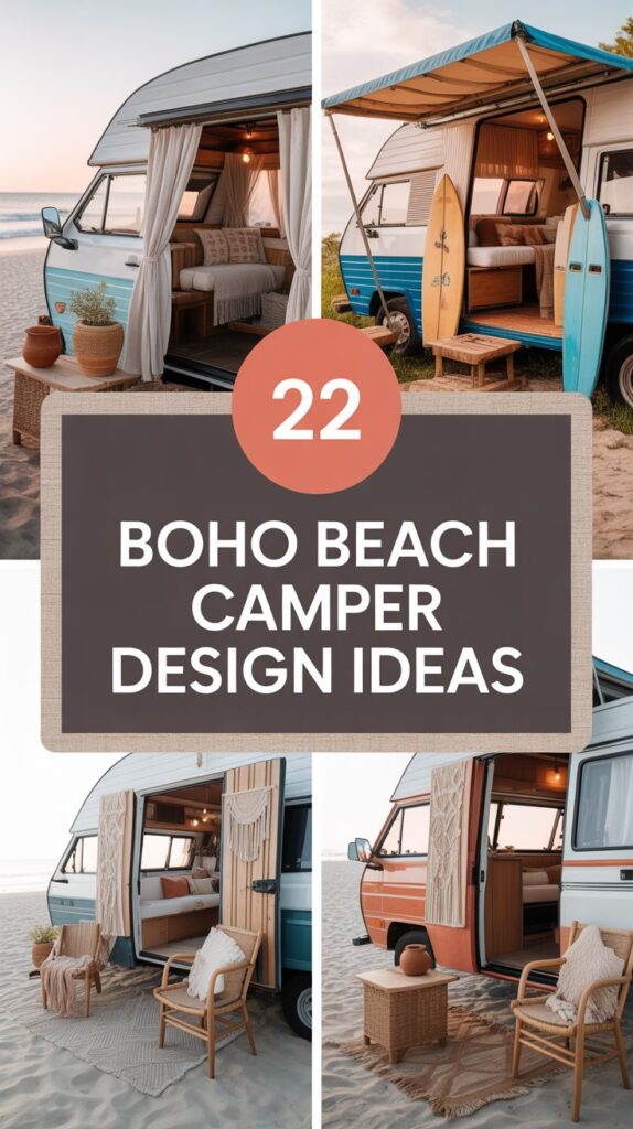 22 Boho Beach Camper Design Ideas for the Ultimate Coastal Vibe