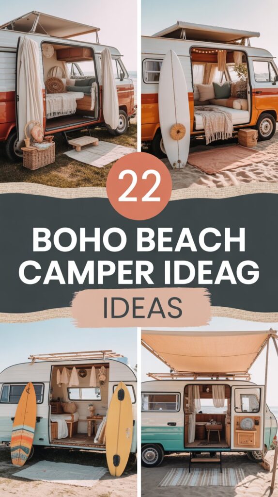 22 Boho Beach Camper Design Ideas for the Ultimate Coastal Vibe